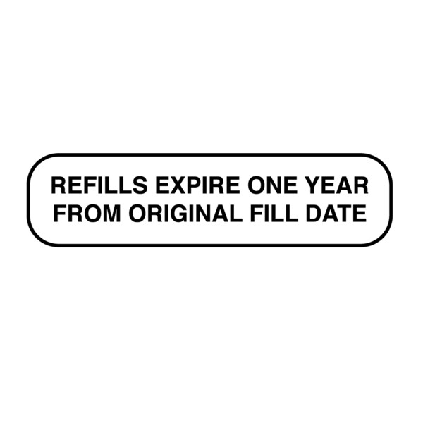 Nevs Refills Expire One Year From Original Fill Date 3/8" x 1-1/2" PAUX-84 - main